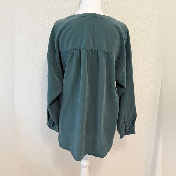 Madewell Sandwashed Popover Top - Picture 2 of 4